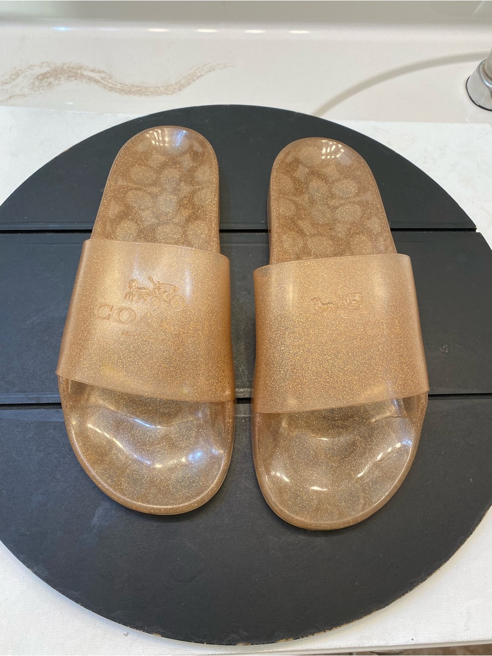 Coach Ulyssa Slide Women’s jelly Sandals Size 11, excellent condition clean - Picture 7 of 8